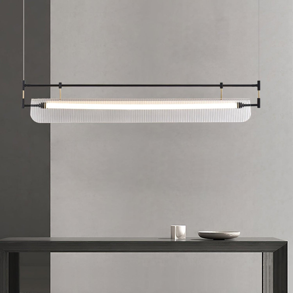 Zorista Lustre Linéaire en Acrylique Long