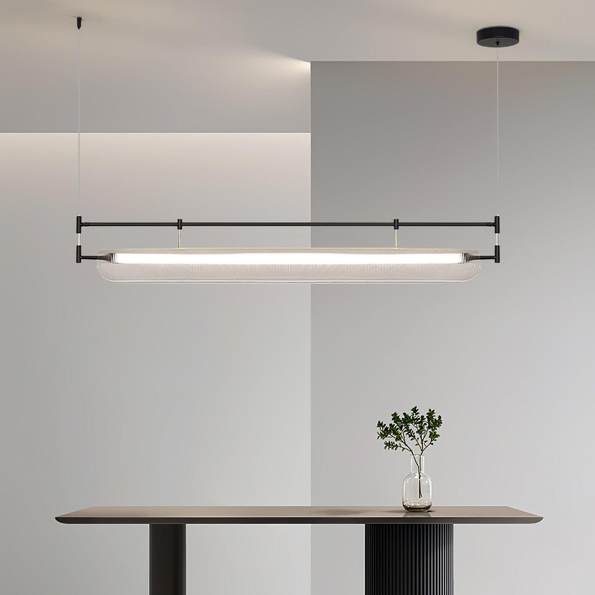 Zorista Lustre Linéaire en Acrylique Long