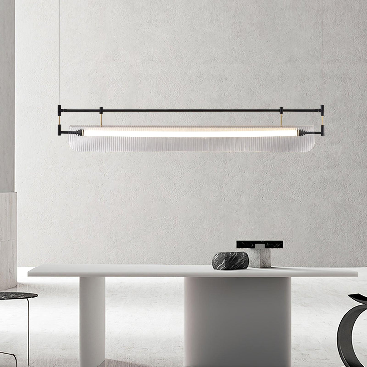 Zorista Lustre Linéaire en Acrylique Long