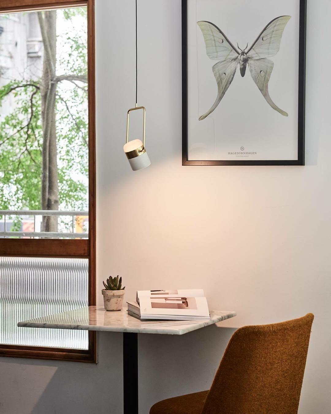Osoria Suspension Ajustable en Verre avec Laiton