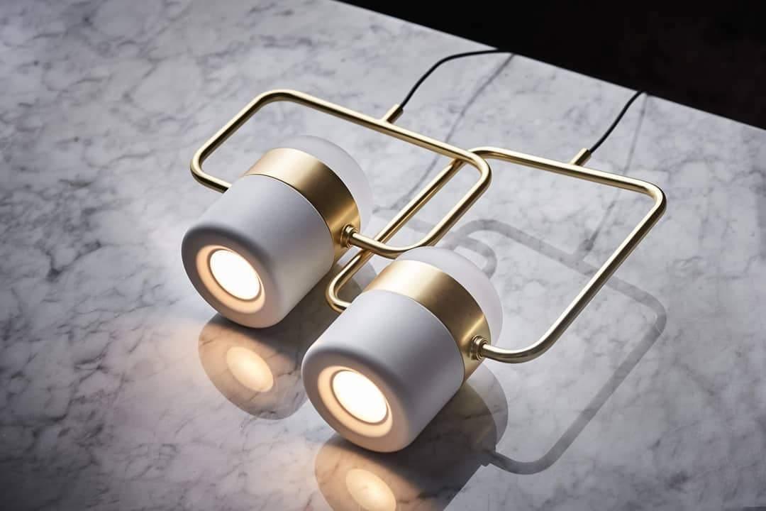 Osoria Suspension Ajustable en Verre avec Laiton