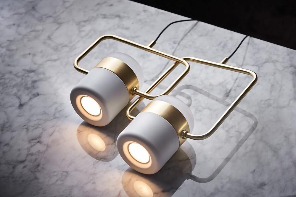 Osoria Suspension Ajustable en Verre avec Laiton