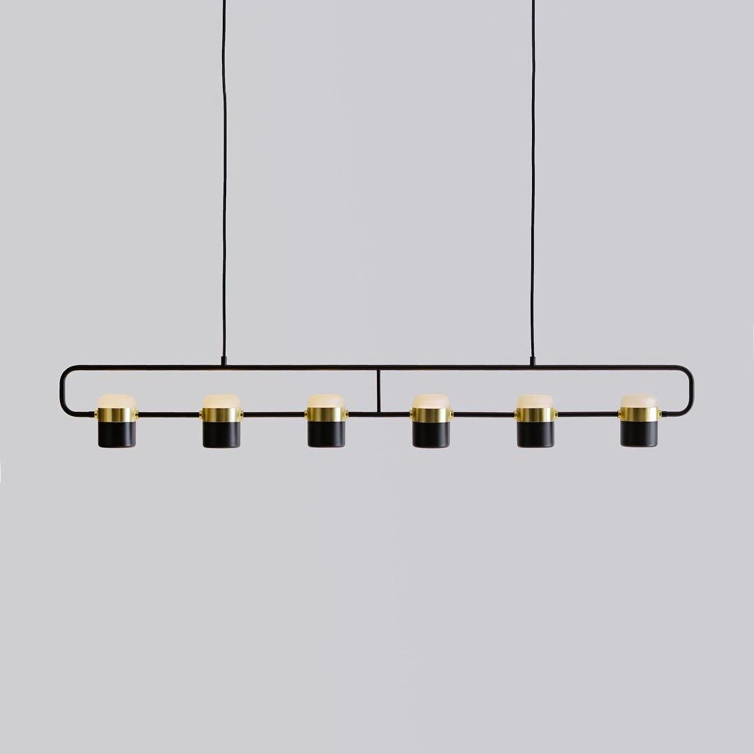 Osoria Suspension Ajustable en Verre avec Laiton