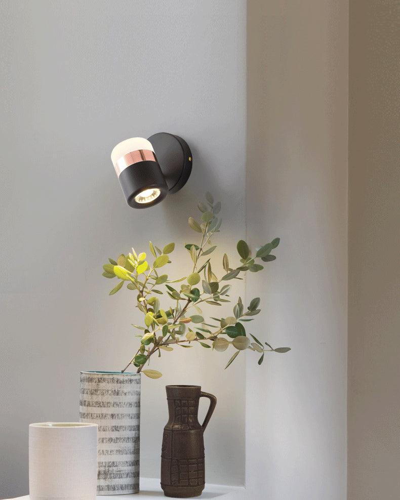 Nerara Applique Murale Verre Noir Ajustable