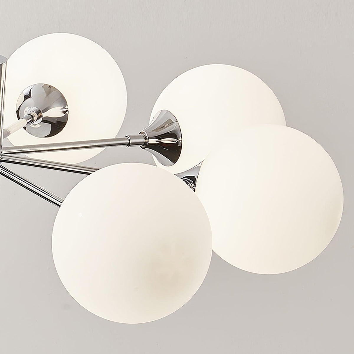 Nerira Lustre Globe en Verre Chromé