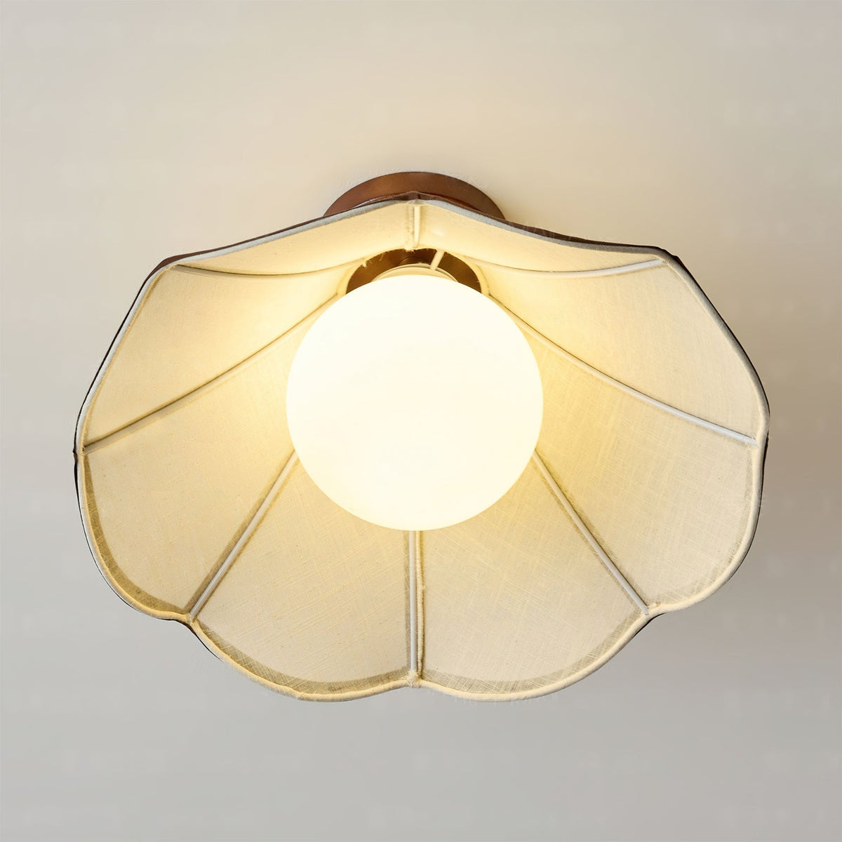 The Lonzo Ceiling Light installed in a hallway.