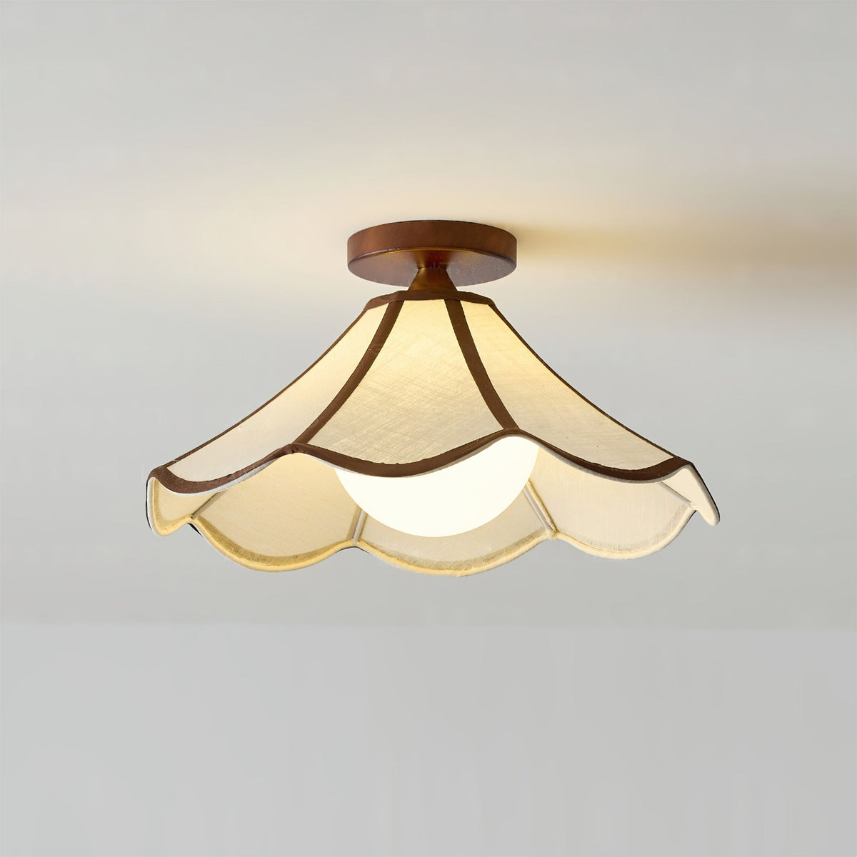 Angled view of the Lonzo Ceiling Light against a white background.