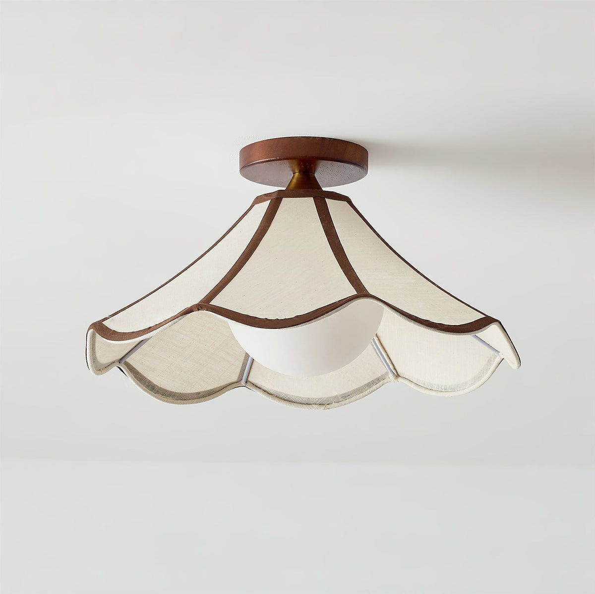 Product dimensions of the Lonzo Ceiling Light: Dia 40cm x H 21cm.