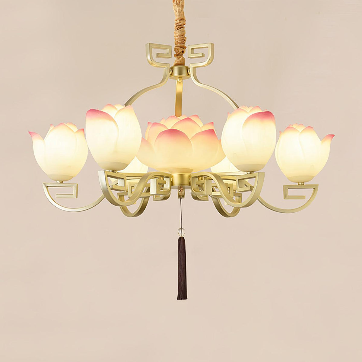 Lotus Lustre oriental en résine
