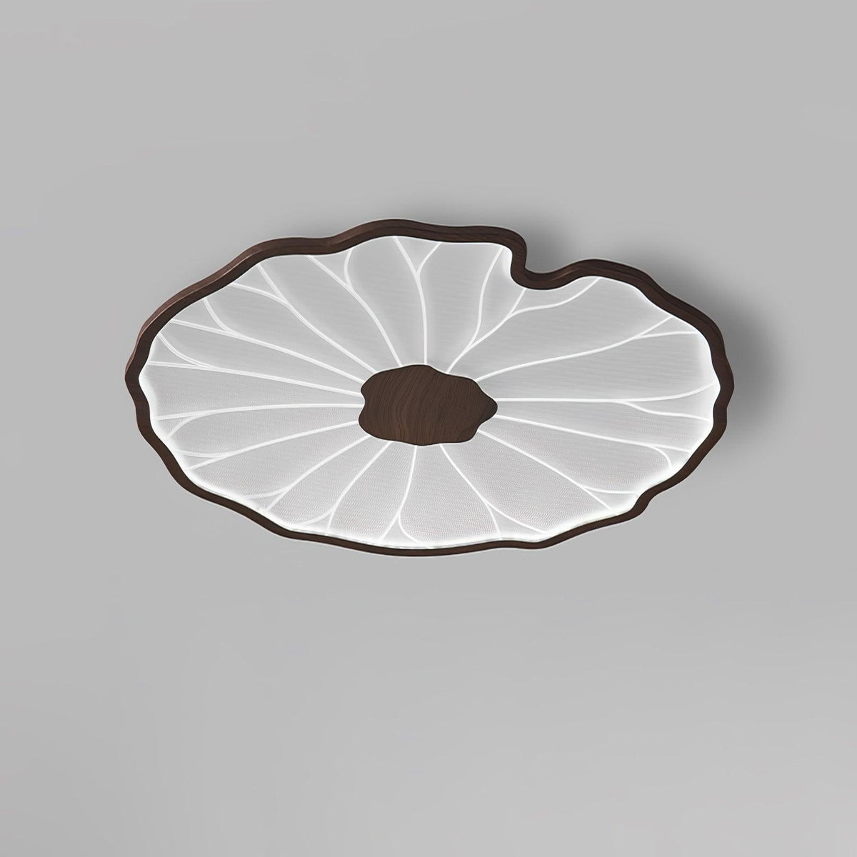 Vostel Plafonnier Feuille de Lotus avec Finition Bois-Cielum