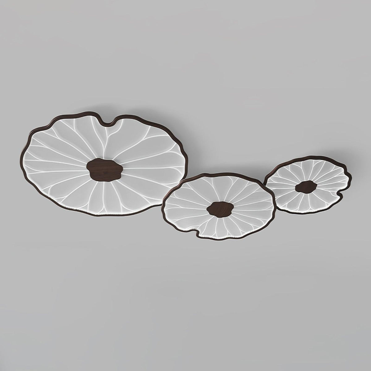 Vostel Plafonnier Feuille de Lotus avec Finition Bois-Cielum
