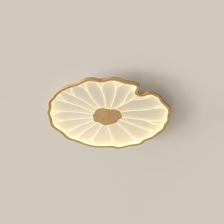 Vostel Plafonnier Feuille de Lotus avec Finition Bois-Cielum