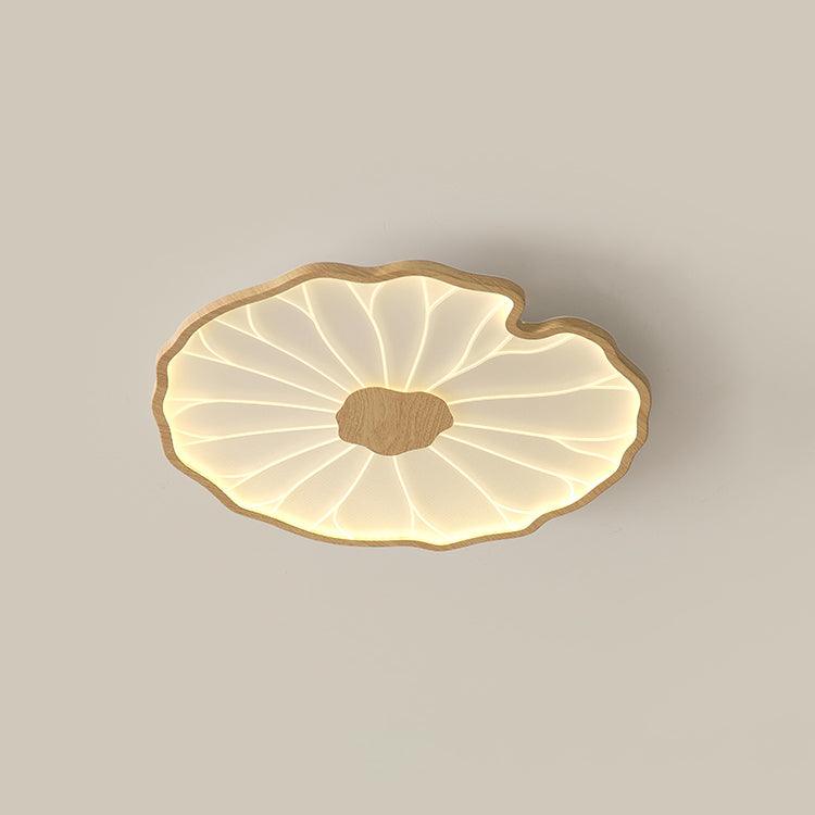 Vostel Plafonnier Feuille de Lotus avec Finition Bois-Cielum
