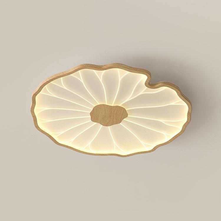 Vostel Plafonnier Feuille de Lotus avec Finition Bois-Cielum