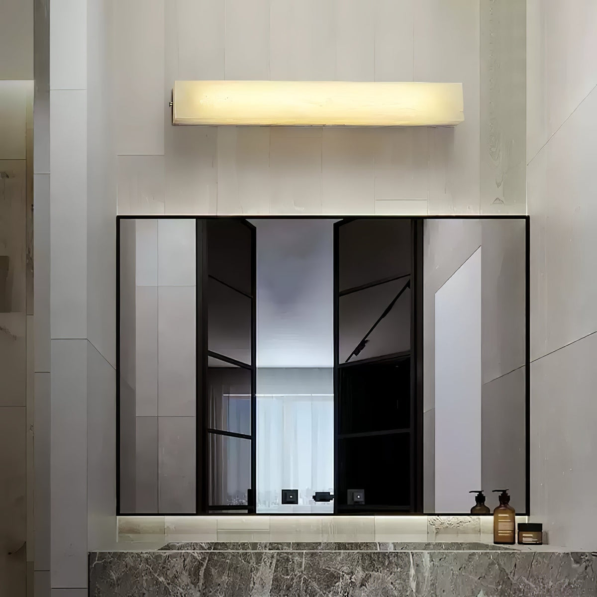 Mireline Cylindrique Albâtre Luminaire Mural