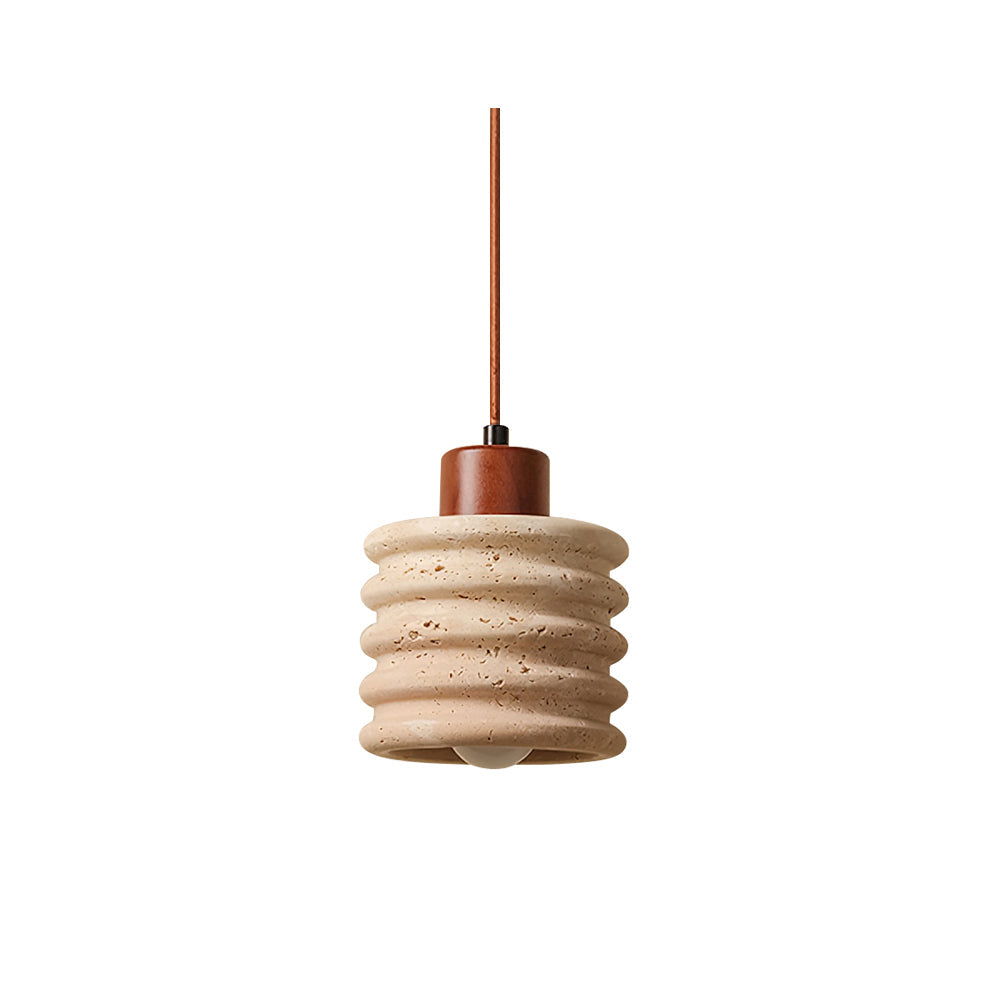 Burlat Pendant Light Travertine-Neutral Decor
