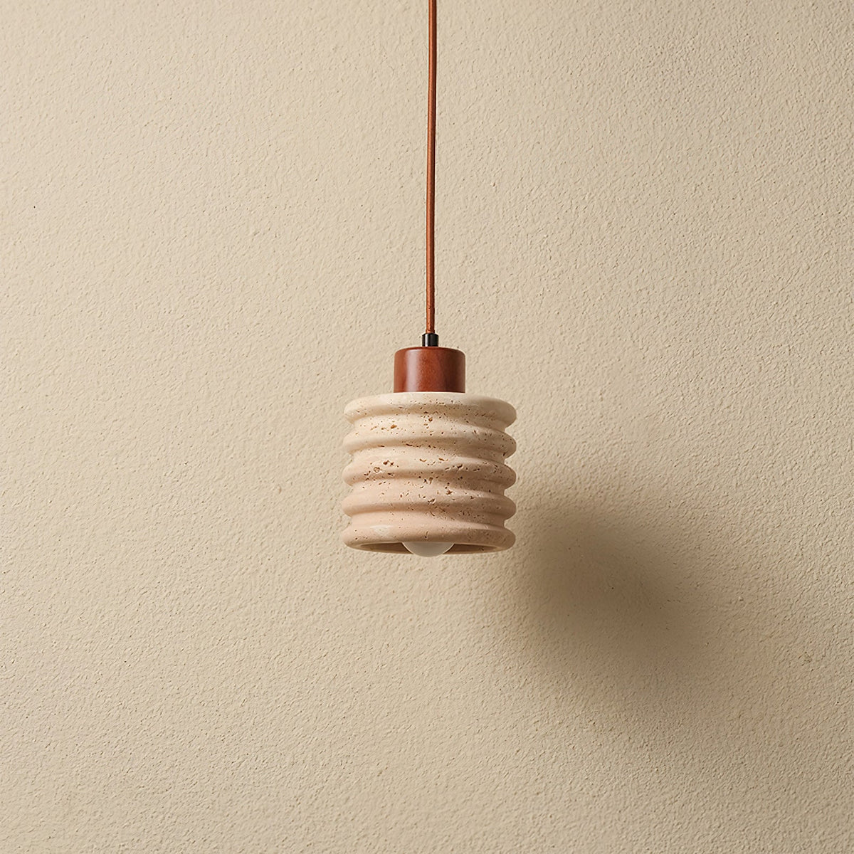Burlat Pendant Light Travertine-Neutral Decor