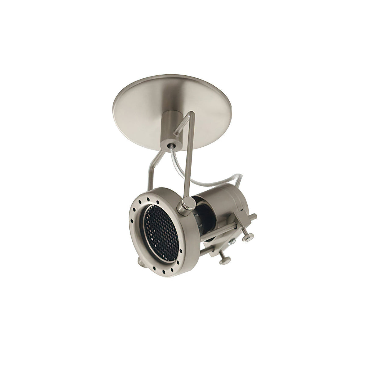 Keron Plafonnier en Métal Nickel Industriel