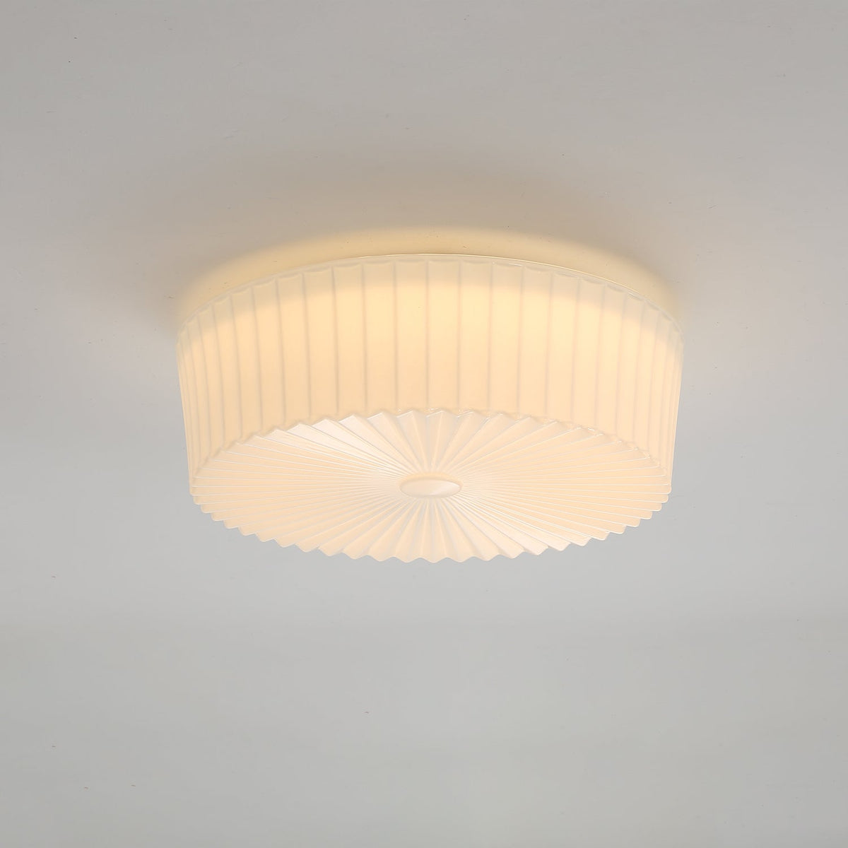 Dorora Plafonnier Tambour en Verre Radiant