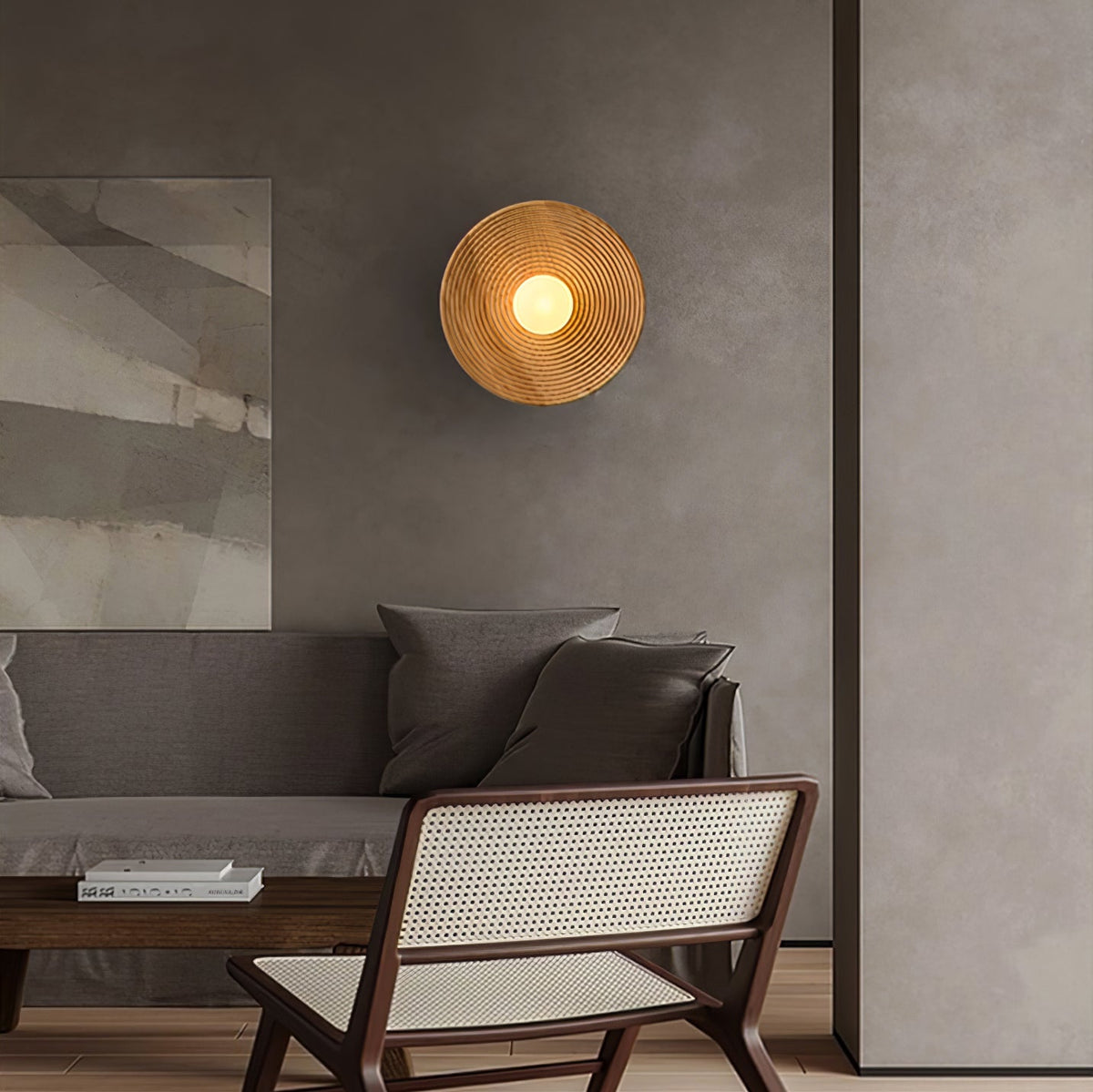 Lucelise Applique Murale en Bois Contour Art Nordique
