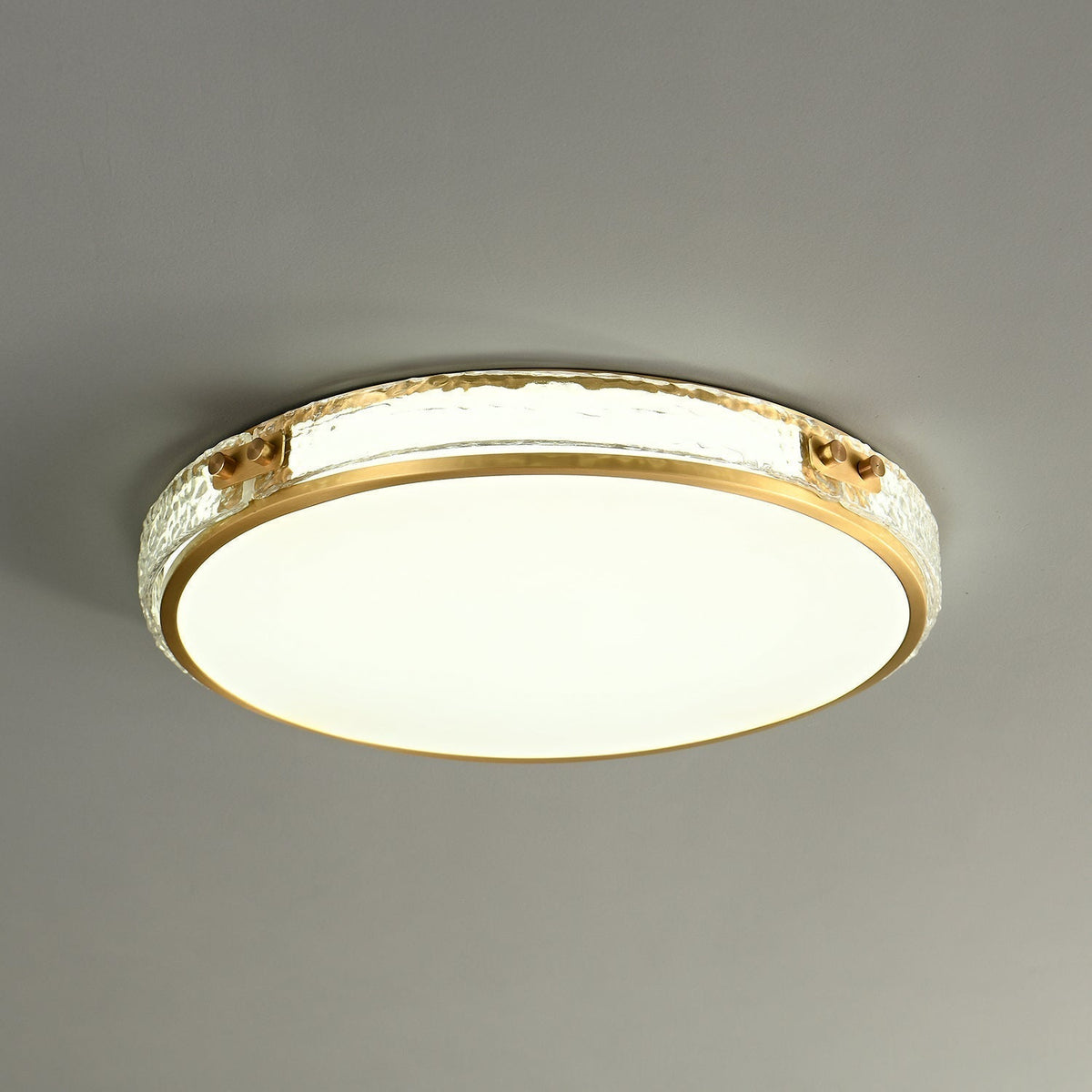 Elvien Lampe Plafonnier en Verre Minimaliste Moderne