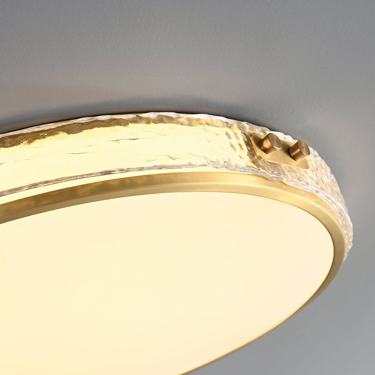 Elvien Lampe Plafonnier en Verre Minimaliste Moderne