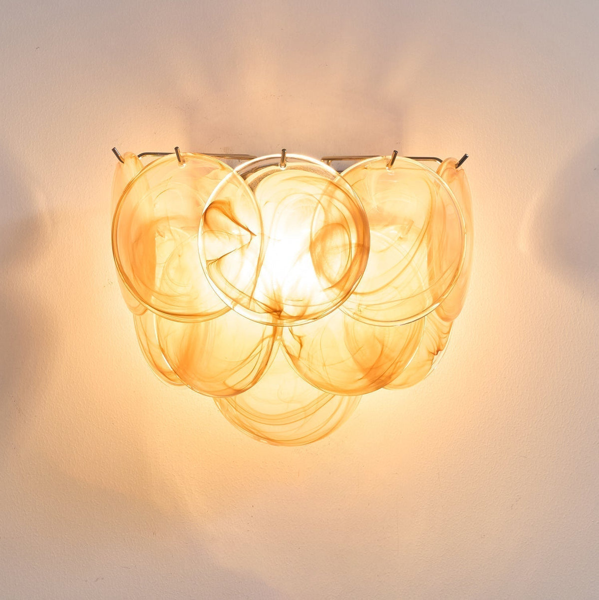Tominex Applique Murale Disque Verre Murano Artistique-Cielum