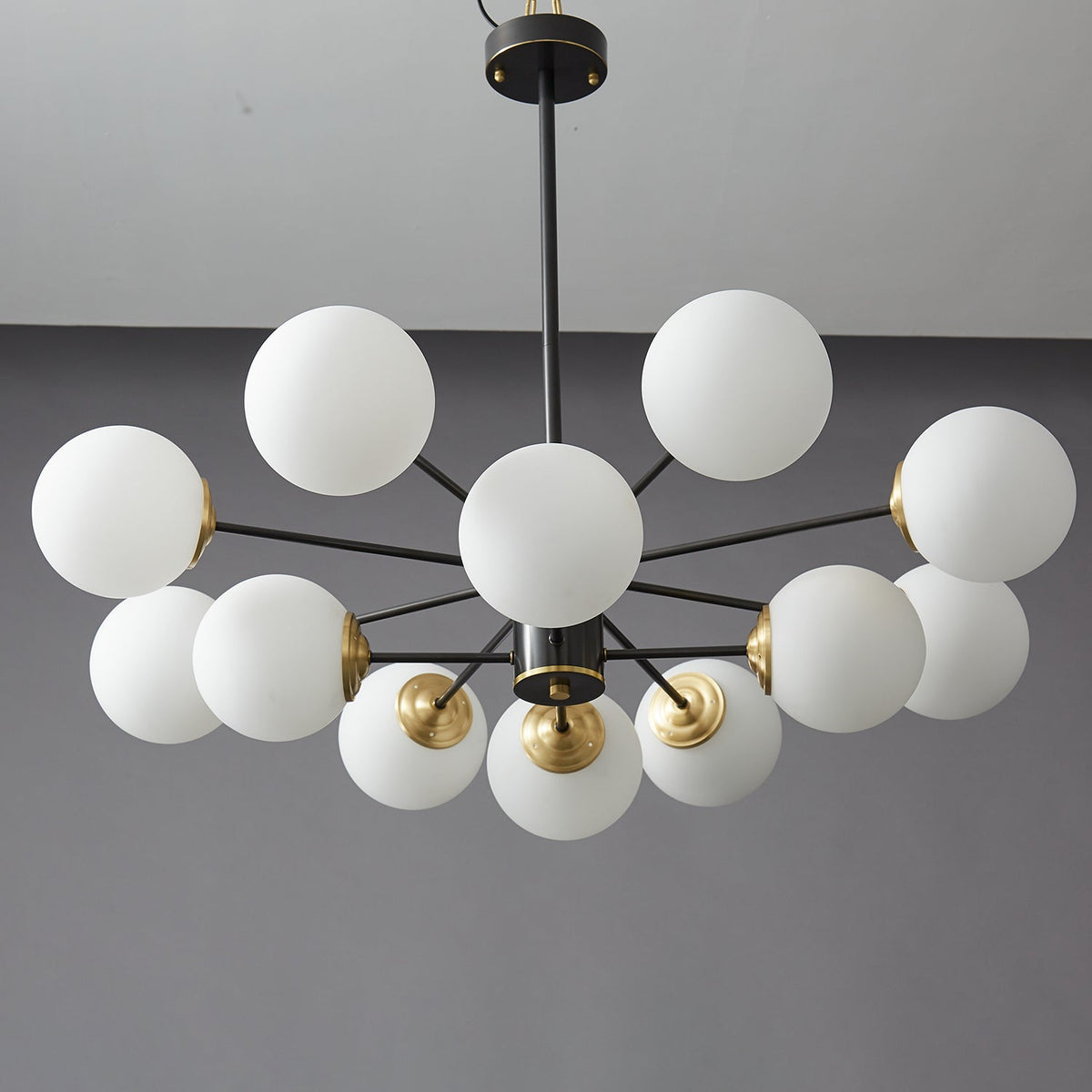 Galeon Lustre en Verre et Laiton de Qualité Supérieure Orb