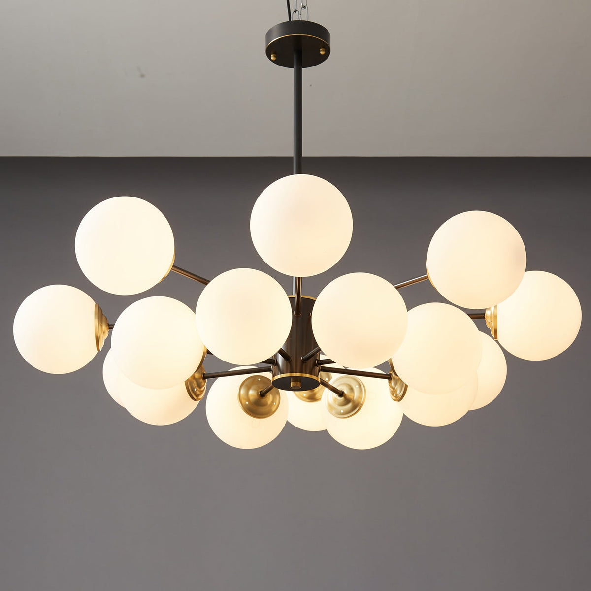 Galeon Lustre en Verre et Laiton de Qualité Supérieure Orb