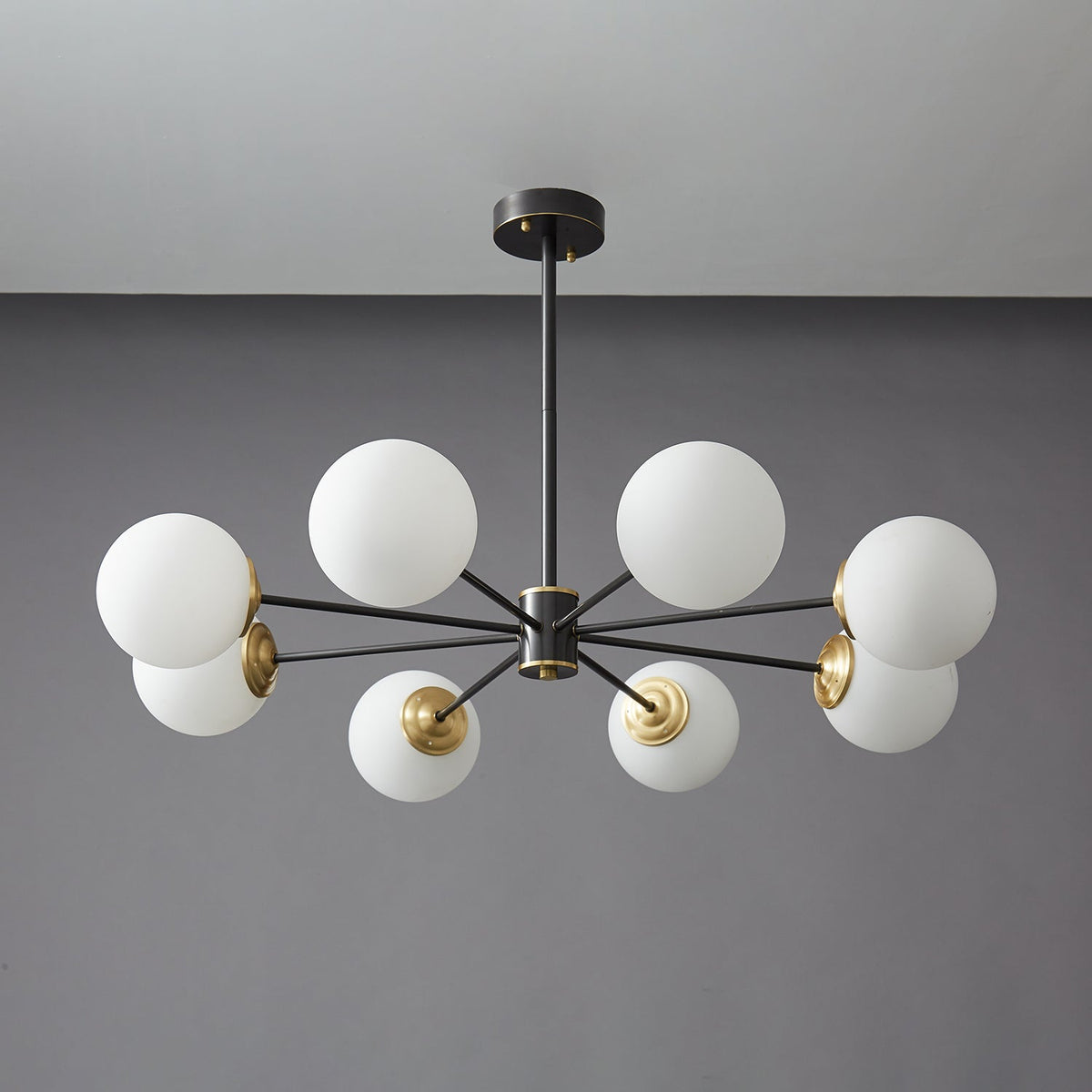 Galeon Lustre en Verre et Laiton de Qualité Supérieure Orb