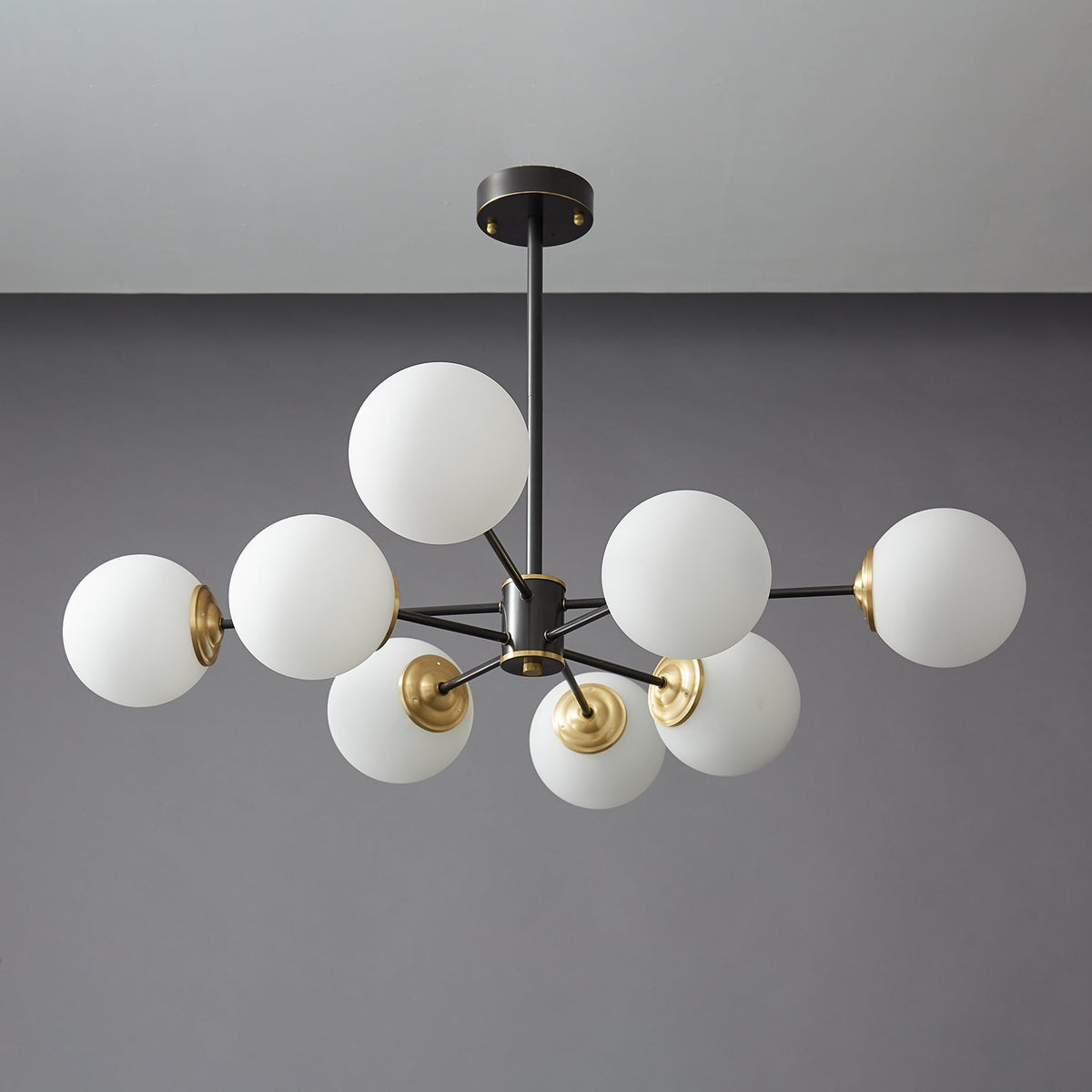 Galeon Lustre en Verre et Laiton de Qualité Supérieure Orb