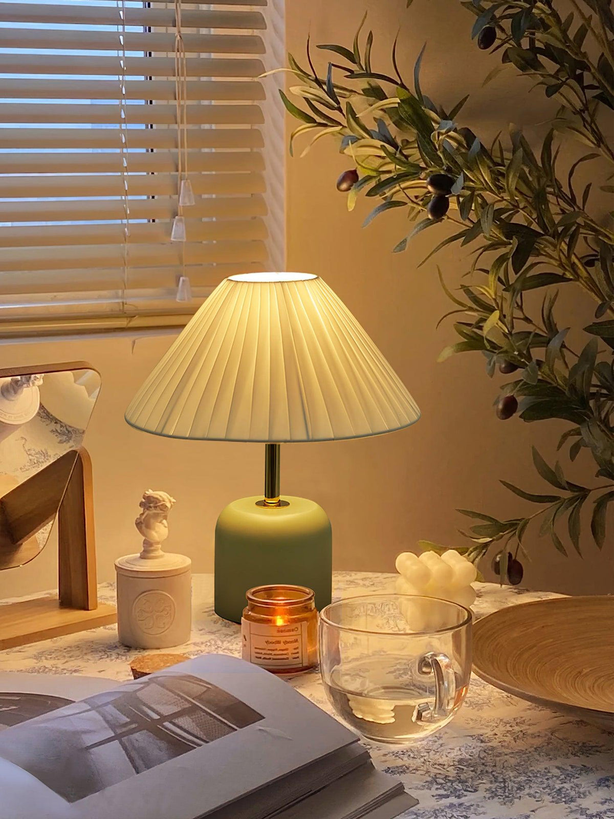 Verena Lampe de Table en Tissu