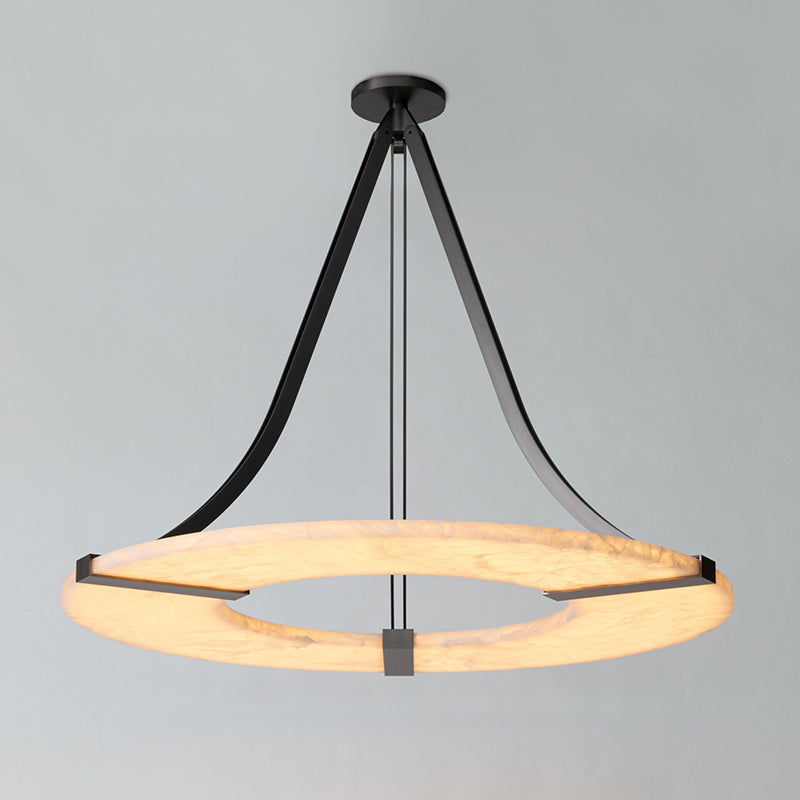 Elirionis Lustre Métal Albâtre Minimaliste Moderne