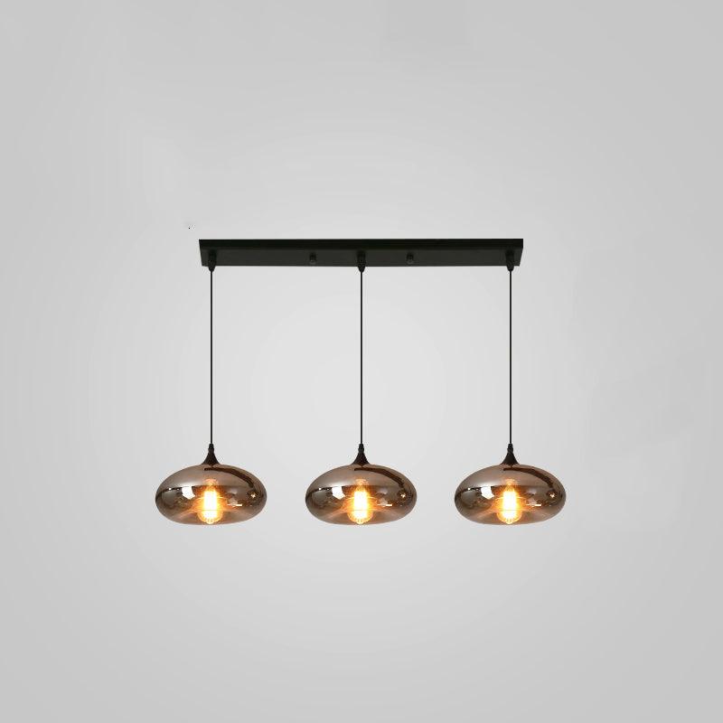 Tevely Suspension Industrielle Chic en Verre