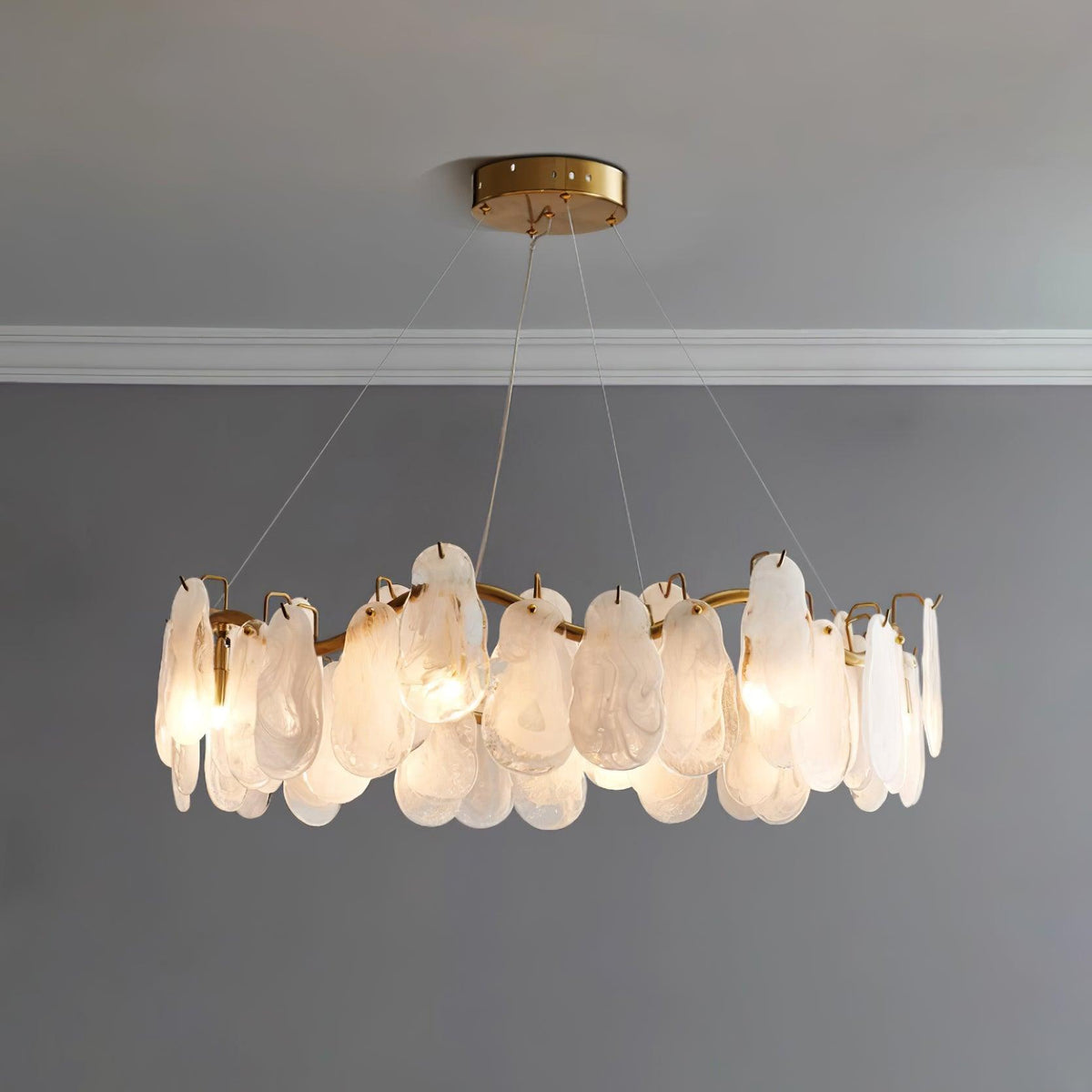 Emilira Lustre Panneaux en Verre Nuage