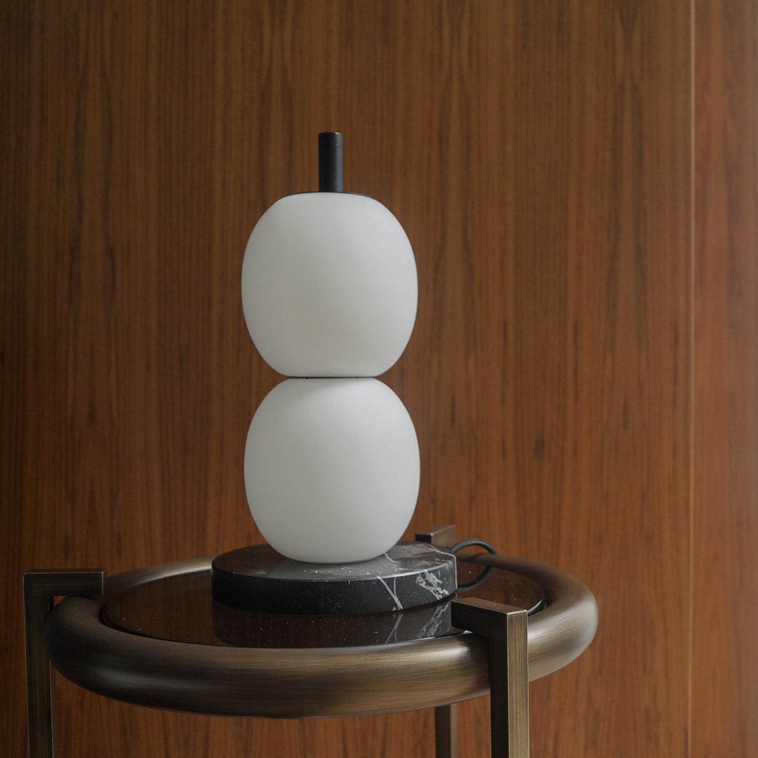 Olive Lampe de Table en Marbre Moderne