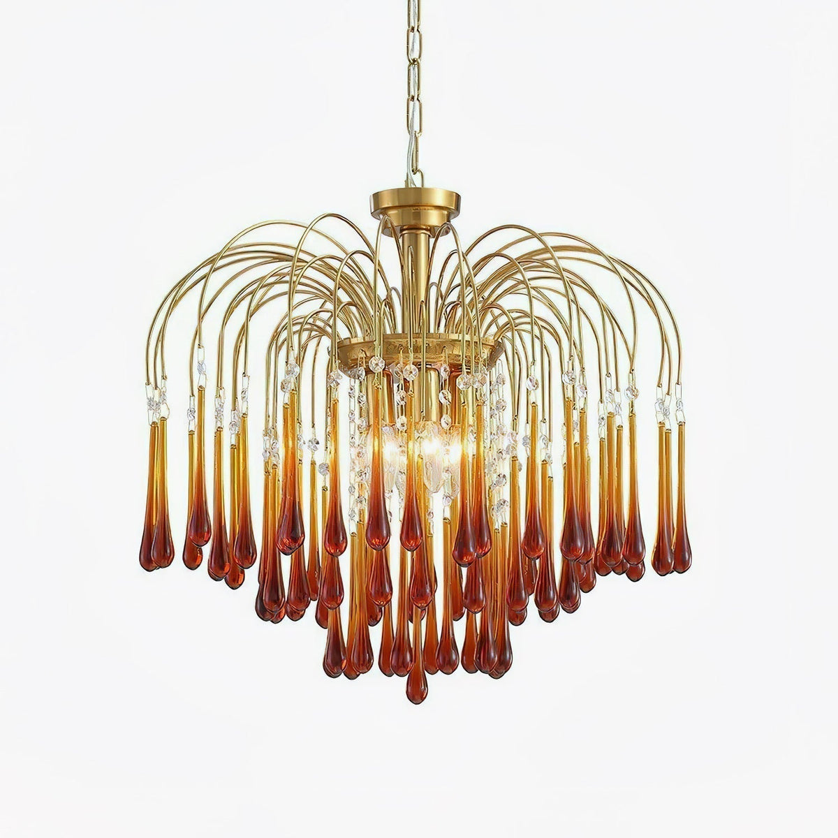 Arlora Lustre Bras Dorés et Cristal