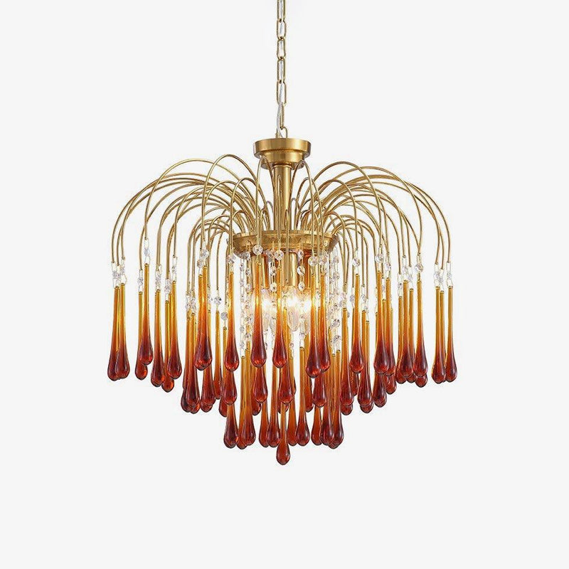 Arlora Lustre Bras Dorés et Cristal