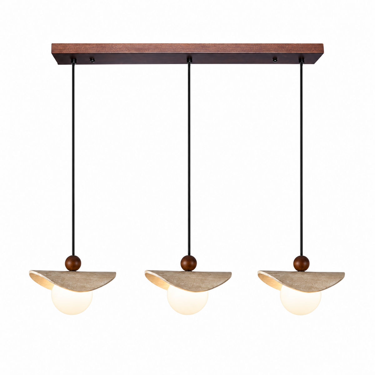 Jorwick Suspension À Perles De Travertin