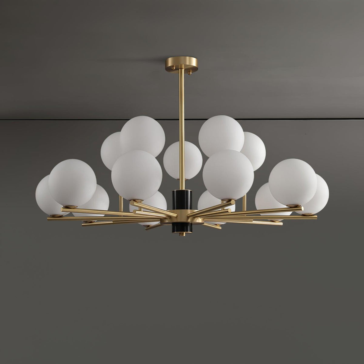 Covynel Lustre en Laiton Mi-Siècle