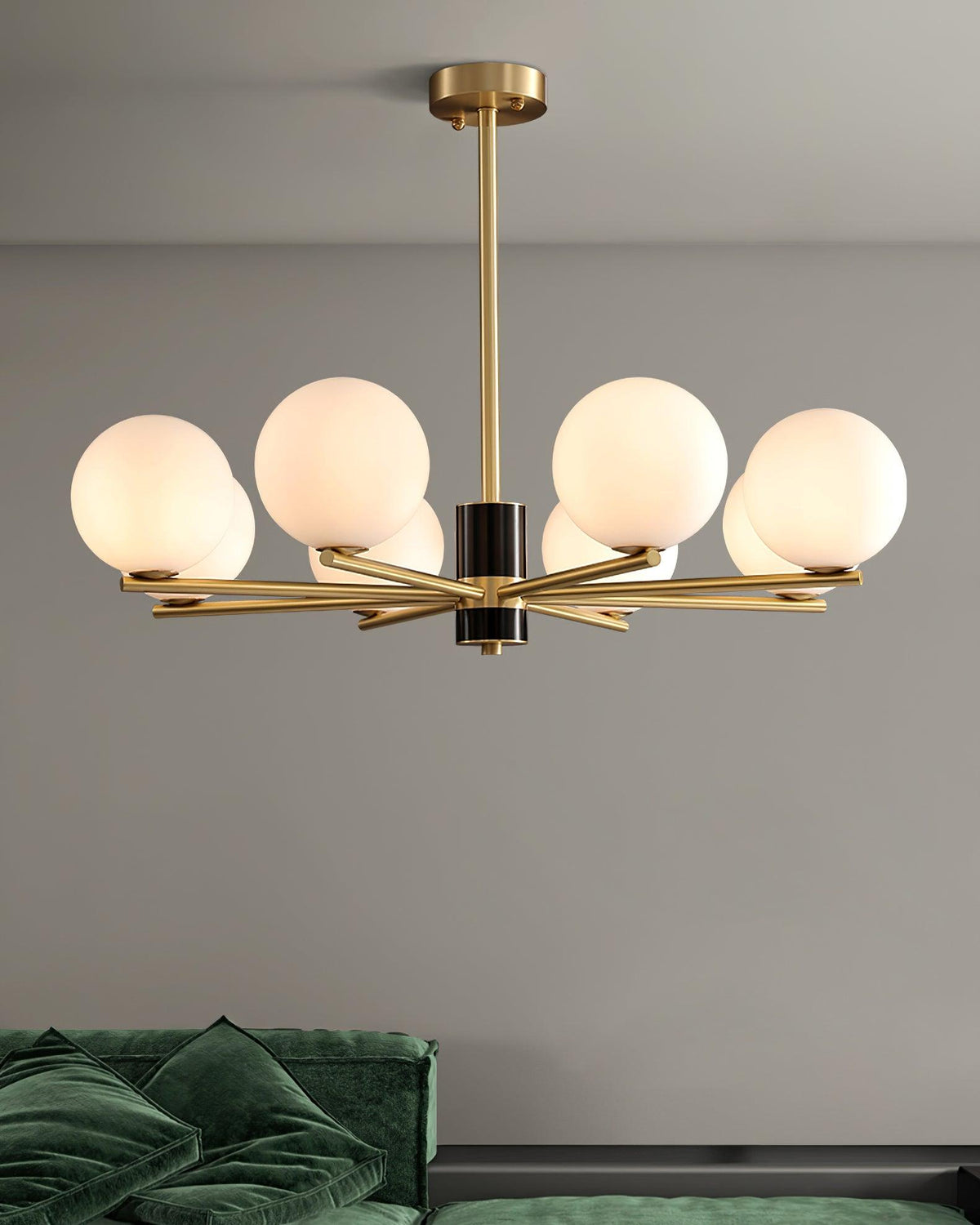 Covynel Lustre en Laiton Mi-Siècle