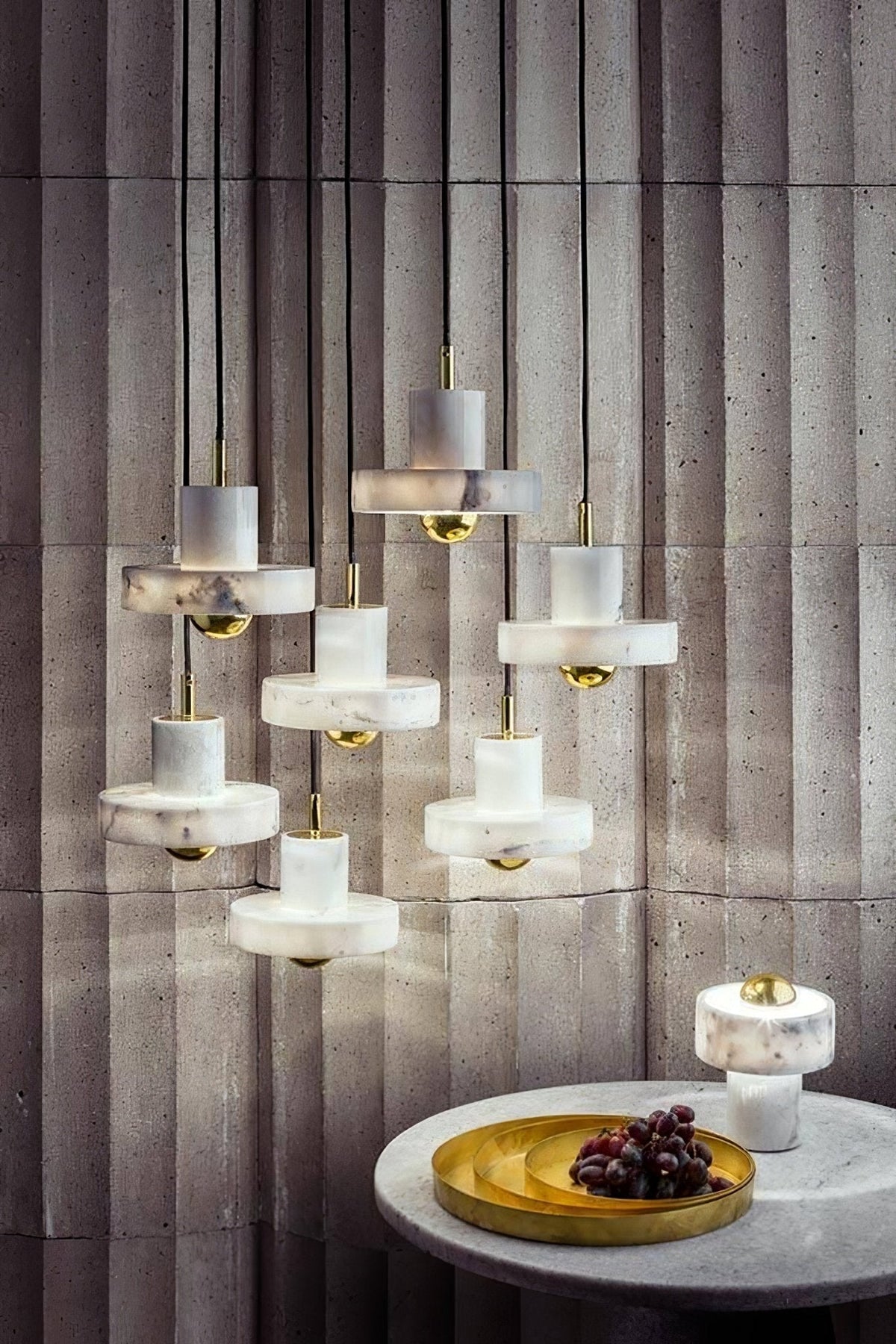 Lauralis Premium Nordic Art Aura Marbre Pendentif Lampe