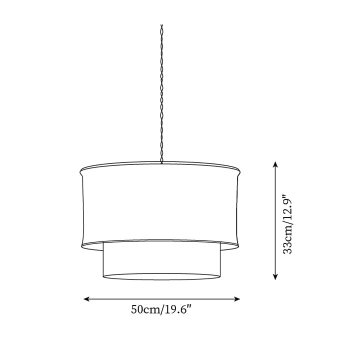 Nuvai Natural Linen Pendant Light-Neutral Decor