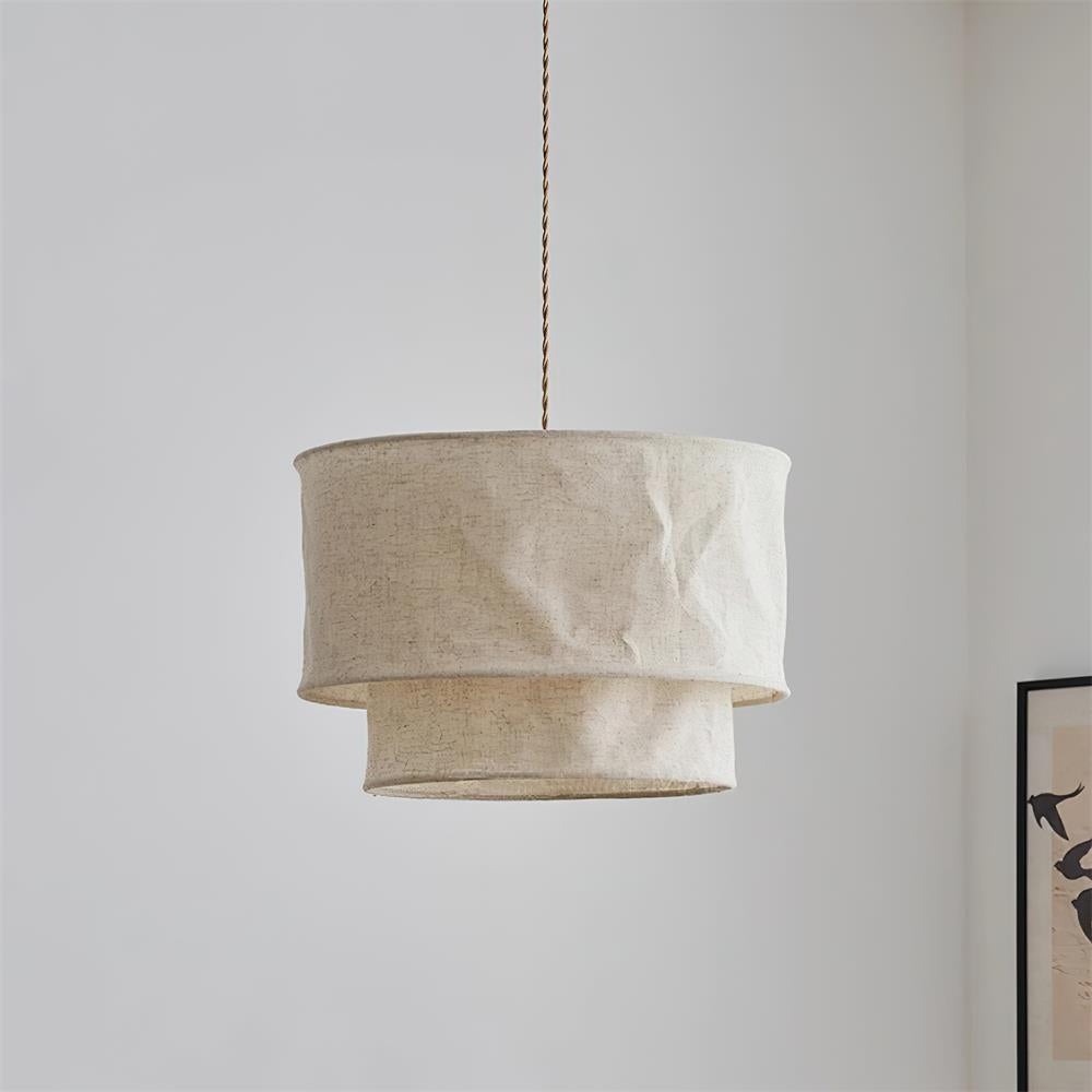 Nuvai Natural Linen Pendant Light-Neutral Decor