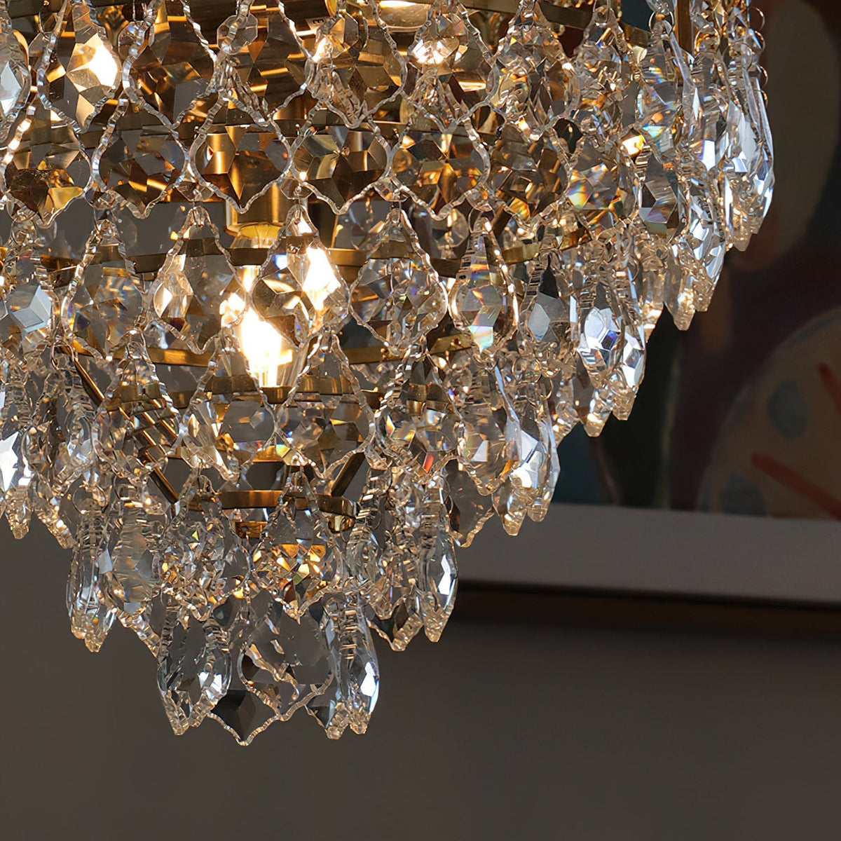 Dimensional drawing of the Dia 50 cm Marilyn Crystal Chandelier.