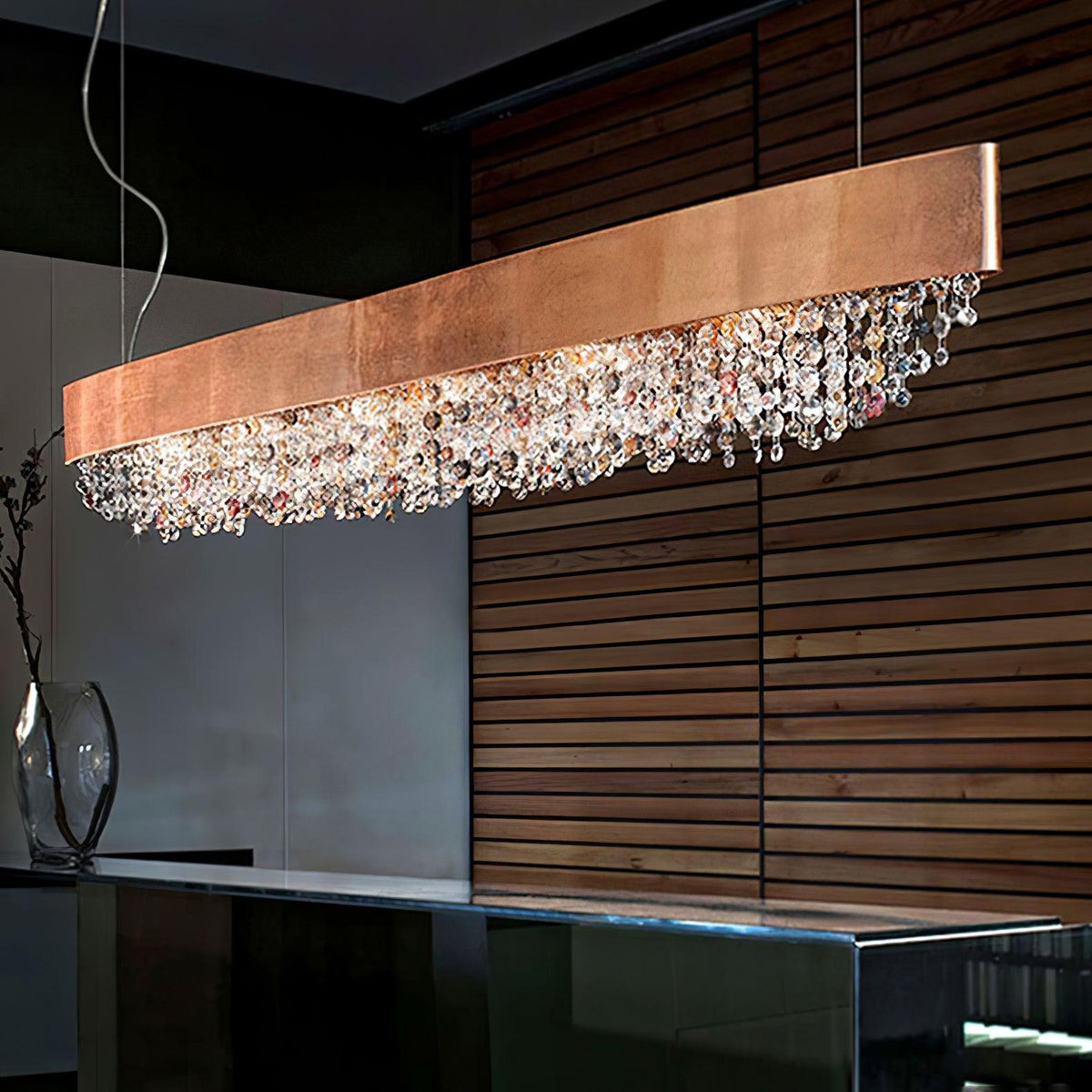 Kiriana Suspension en Cristal Moderne de Luxe