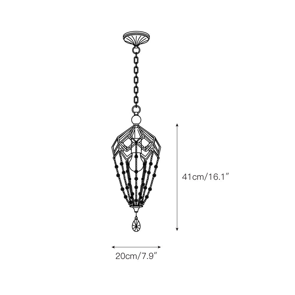 Ilphaeth Lustre Laiton Cristal Luxe