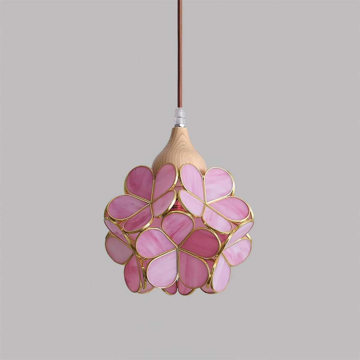 Velina Pink Petal Pendant Light-Neutral Decor