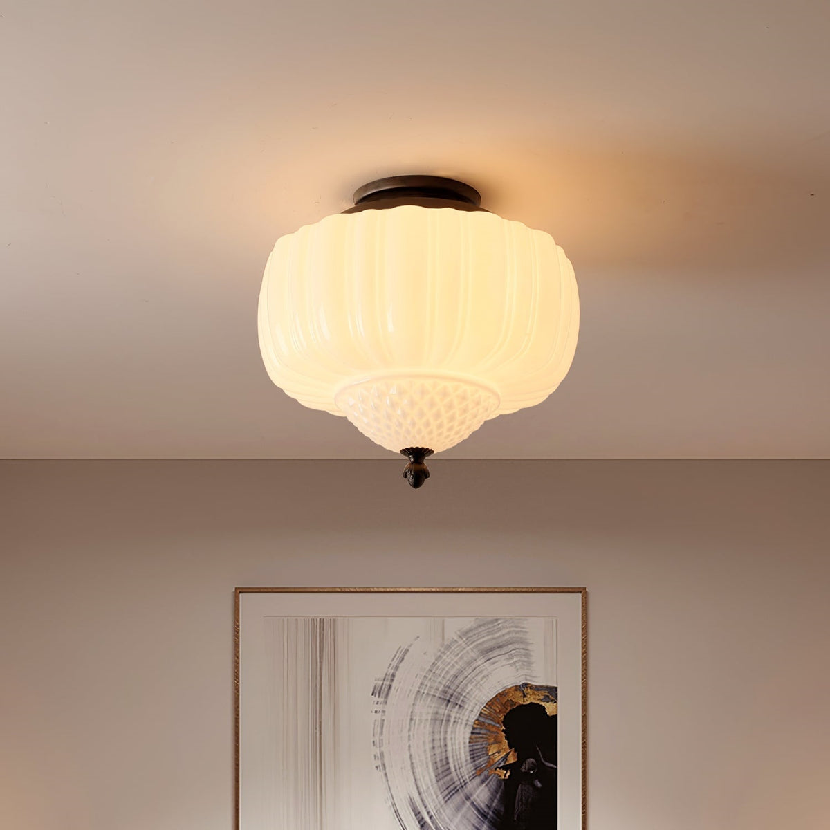 Arisha Plafonnier Moderne Métal Verre Chambre à Coucher