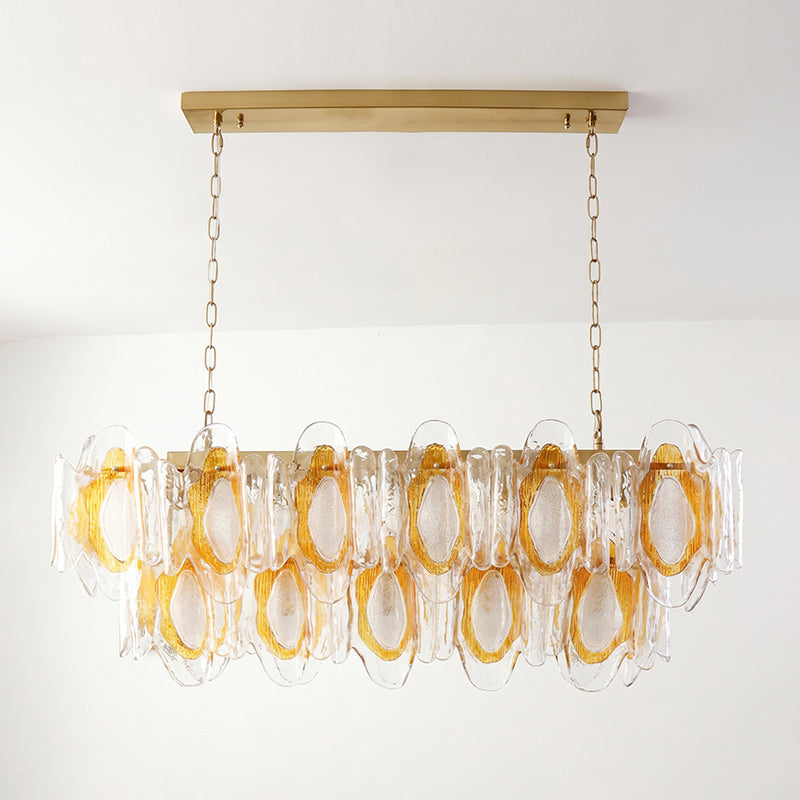 Liorueon Lustre en Verre Long